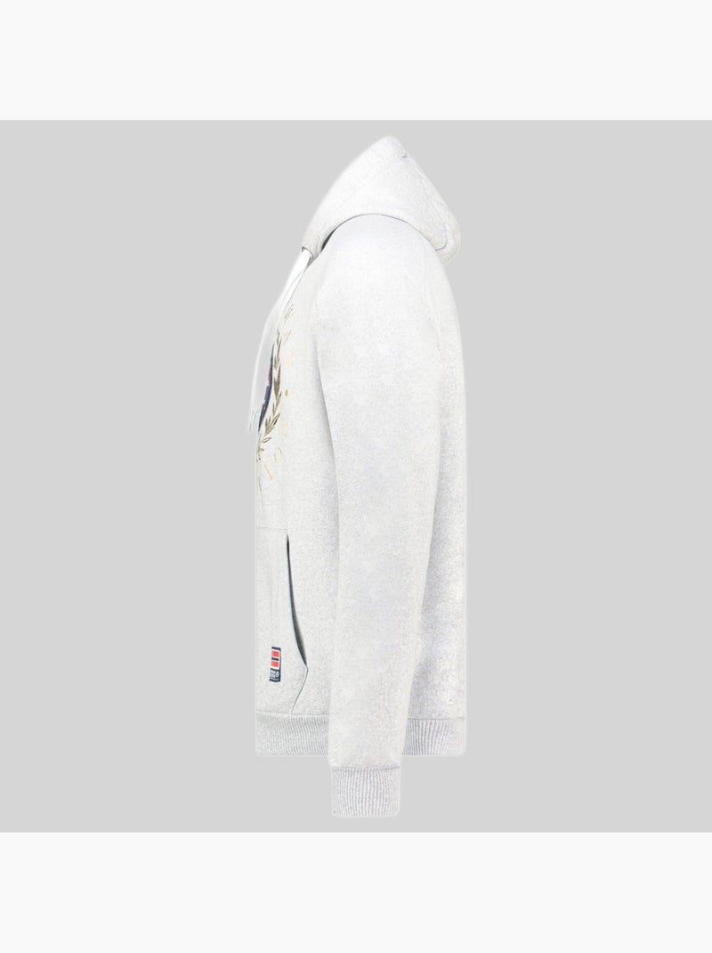 Sweat à capuche giger – geographical norway Gris clair - Kiabi