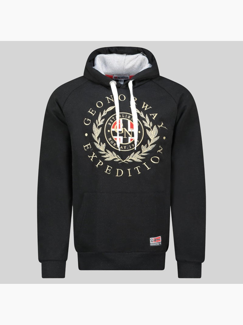 Sweat à capuche giger – geographical norway Noir - Kiabi