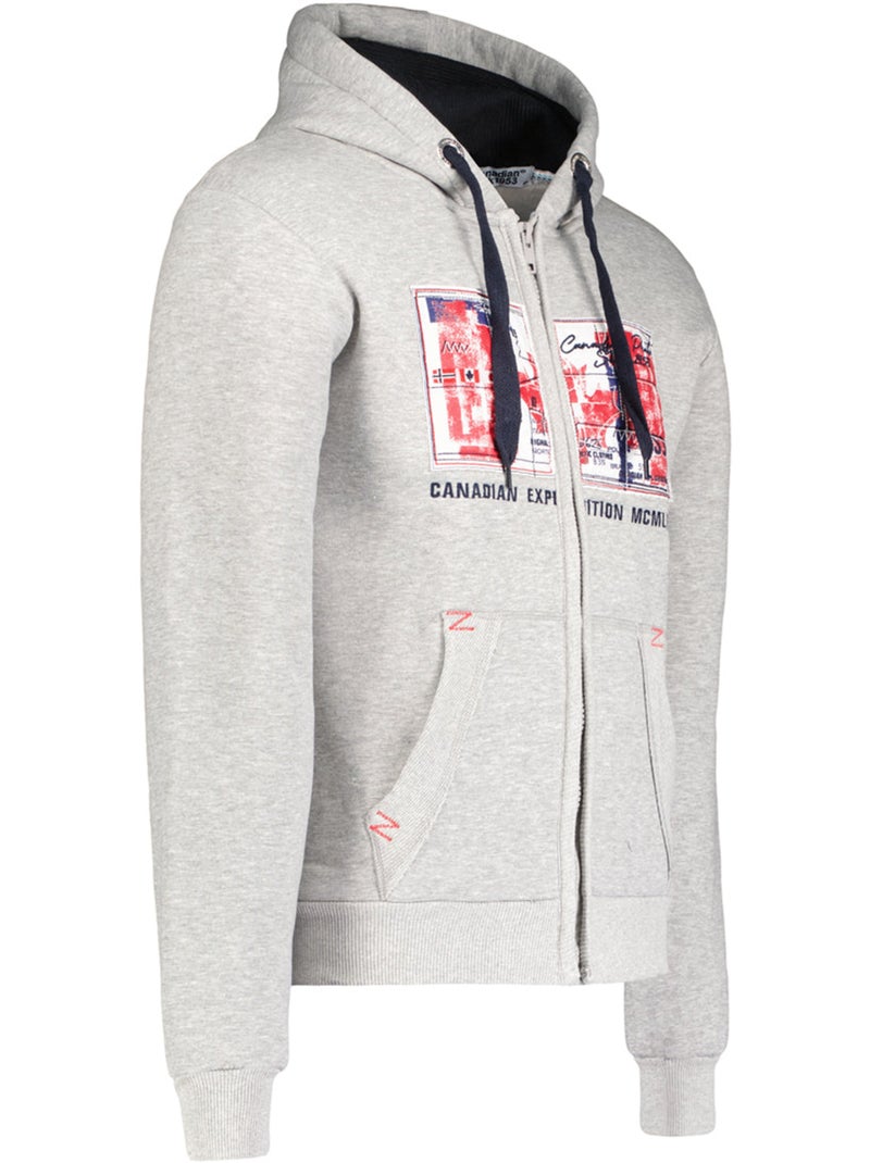 Sweat à capuche ginameak – canadian peak Gris - Kiabi