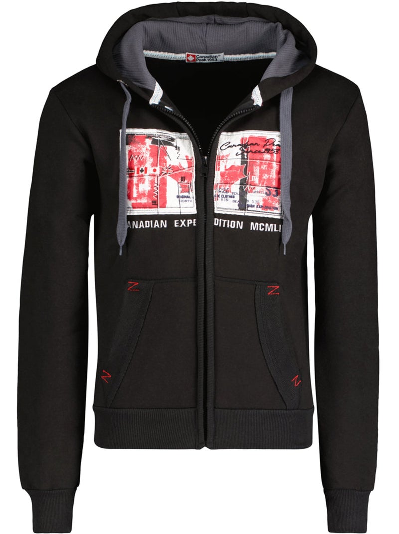 Sweat à capuche ginameak – canadian peak Noir - Kiabi