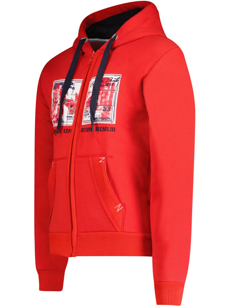 Sweat à capuche ginameak – canadian peak Rouge - Kiabi