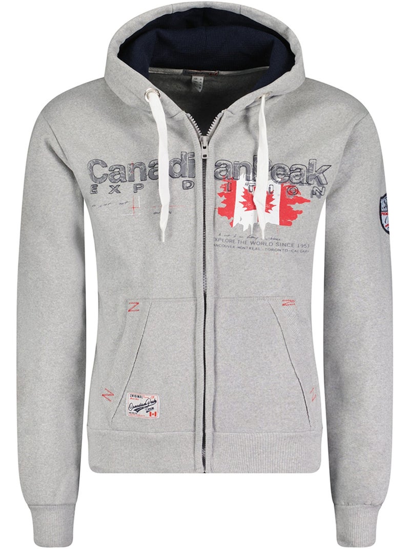 Sweat à capuche gisladeak – canadian peak Gris clair - Kiabi