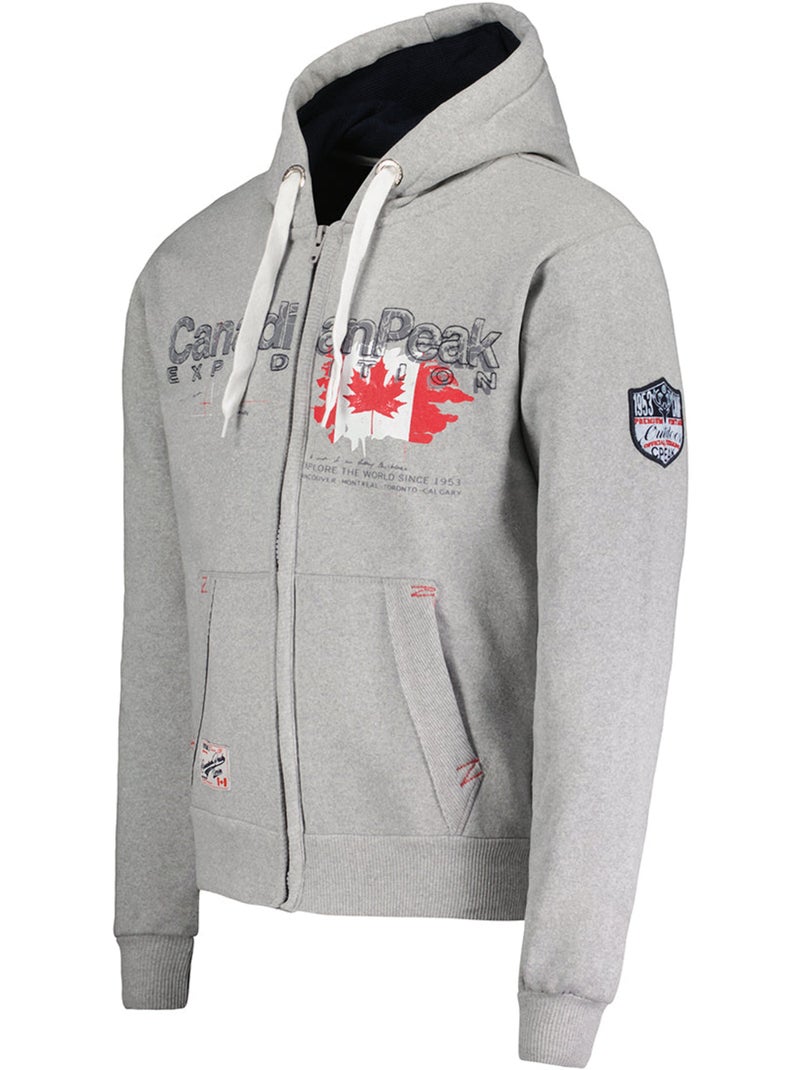 Sweat à capuche gisladeak – canadian peak Gris clair - Kiabi