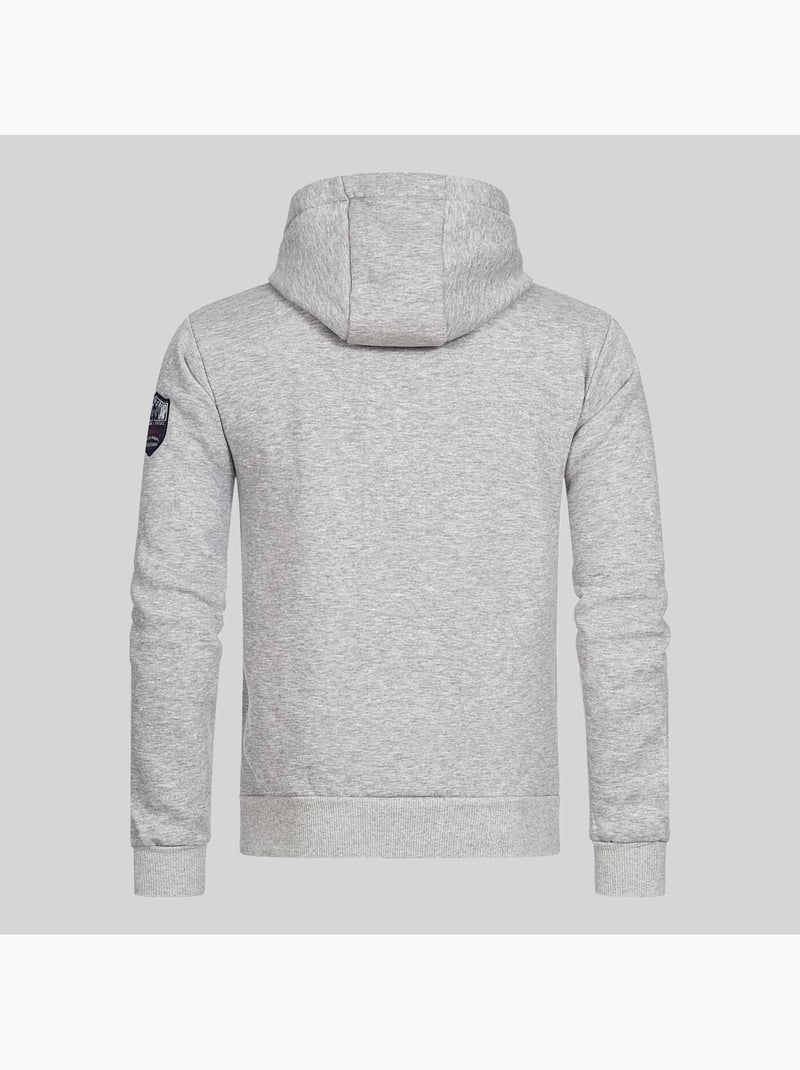 Sweat à capuche gisland – geographical norway Gris clair - Kiabi