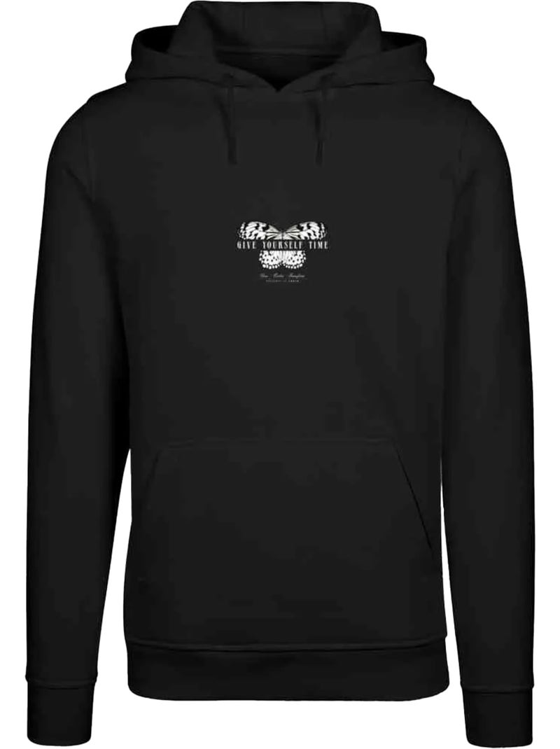 Sweat à capuche give yourself time - mister tee Noir - Kiabi