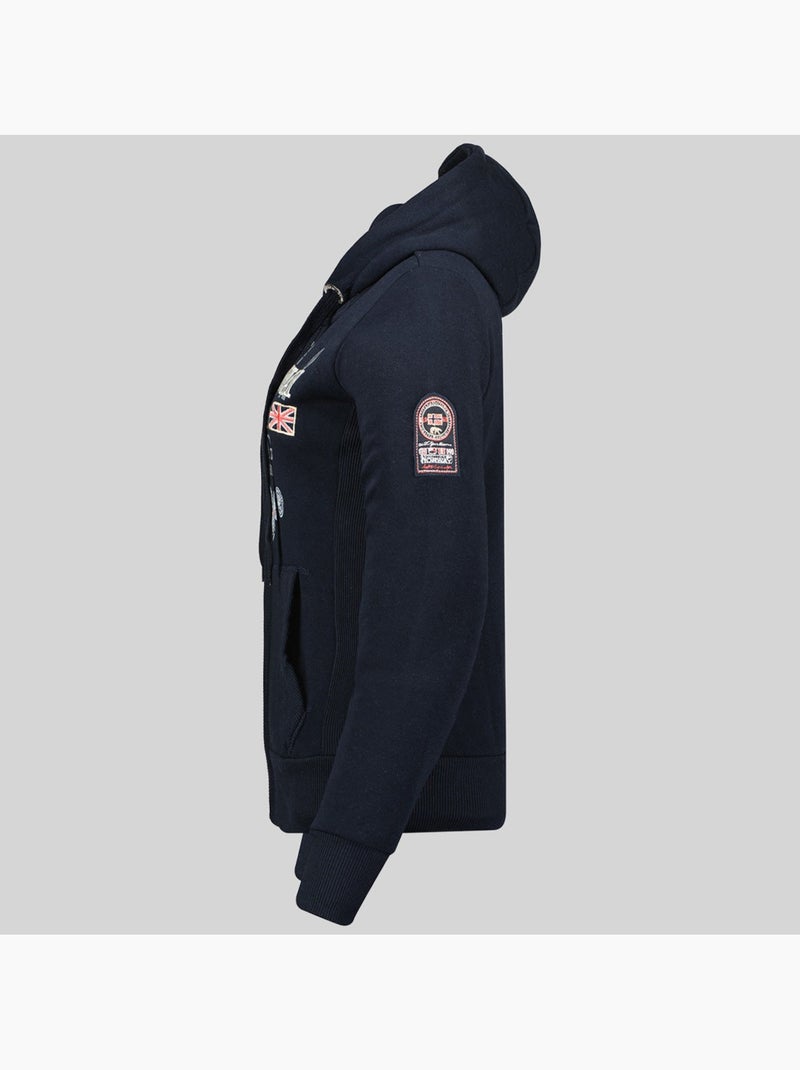 Sweat à capuche gladys – geographical norway Bleu marine - Kiabi