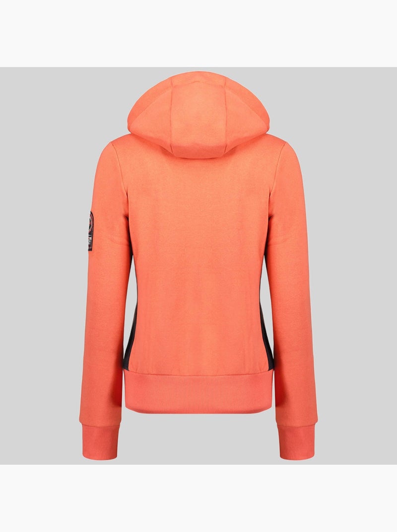 Sweat à capuche gladys – geographical norway Corail - Kiabi