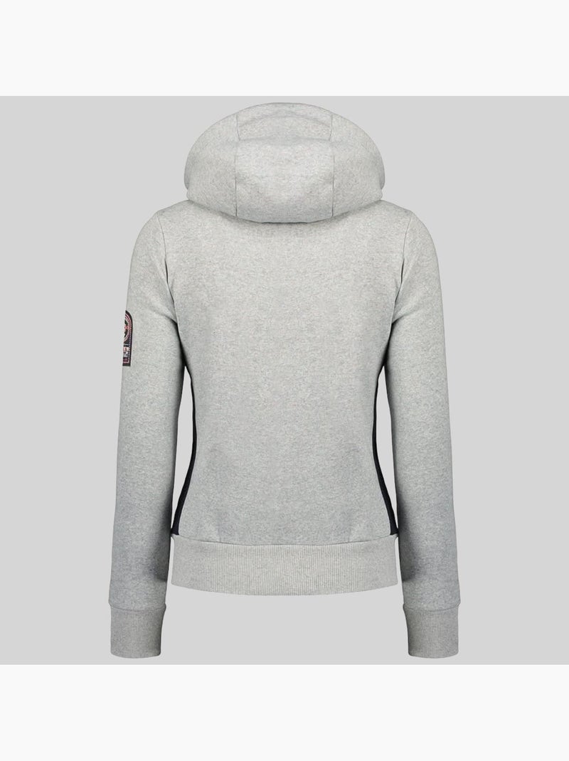 Sweat à capuche gladys – geographical norway Gris clair - Kiabi