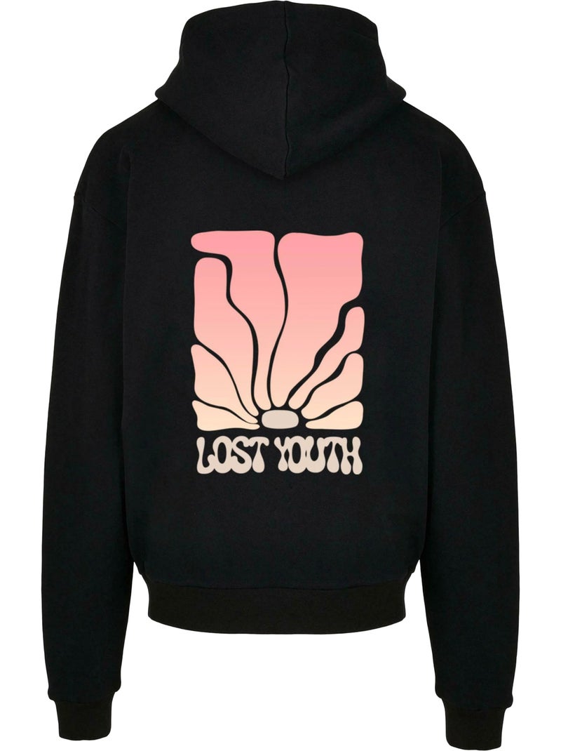 Sweat à capuche golden horizon - lost youth Noir - Kiabi