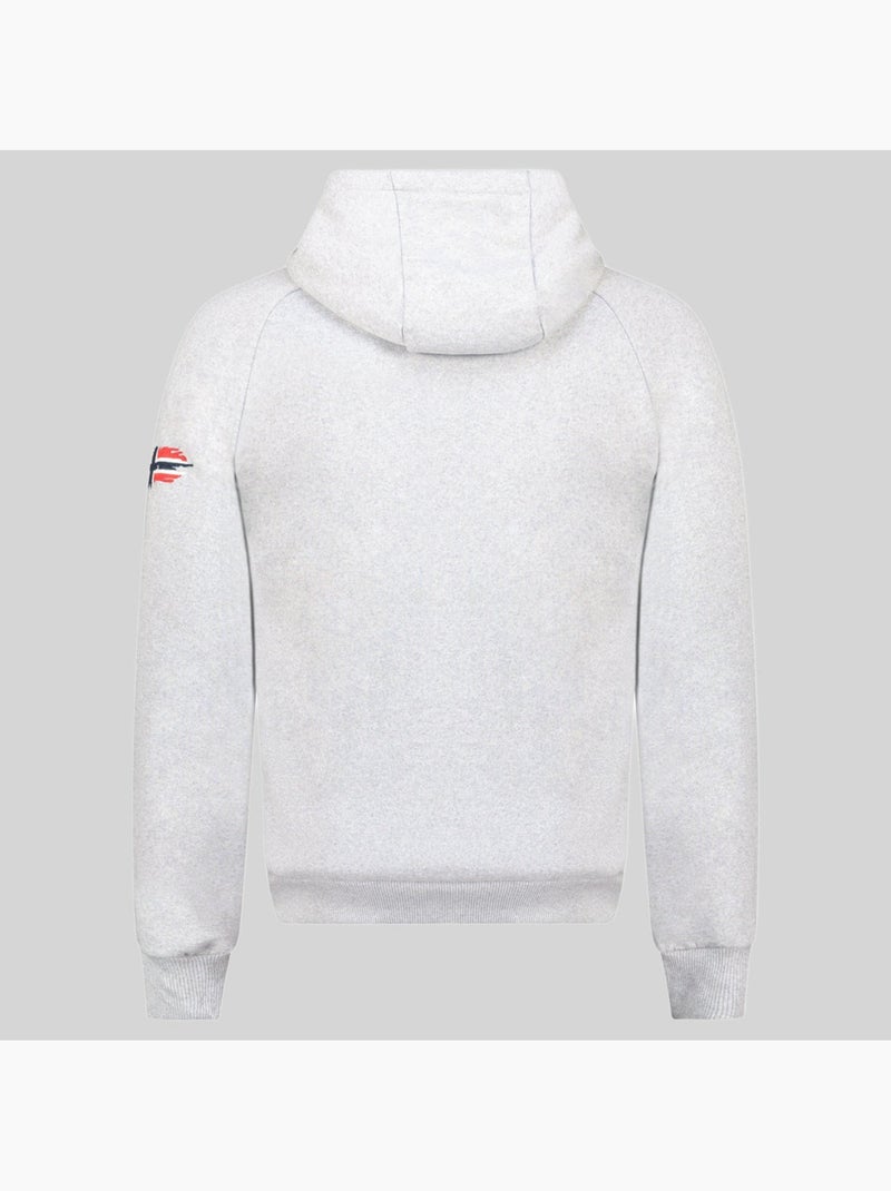 Sweat à capuche gommy – geographical norway Gris clair - Kiabi