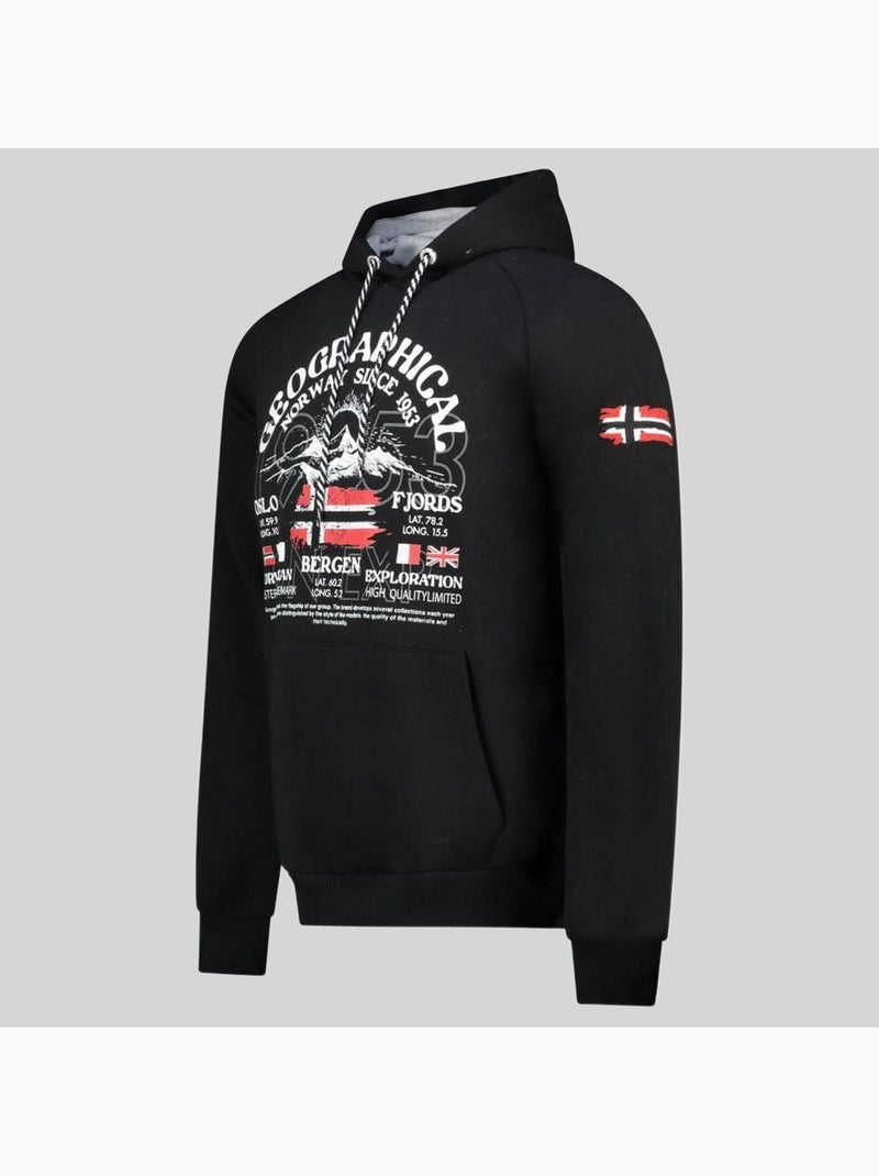 Sweat à capuche gommy – geographical norway Noir - Kiabi