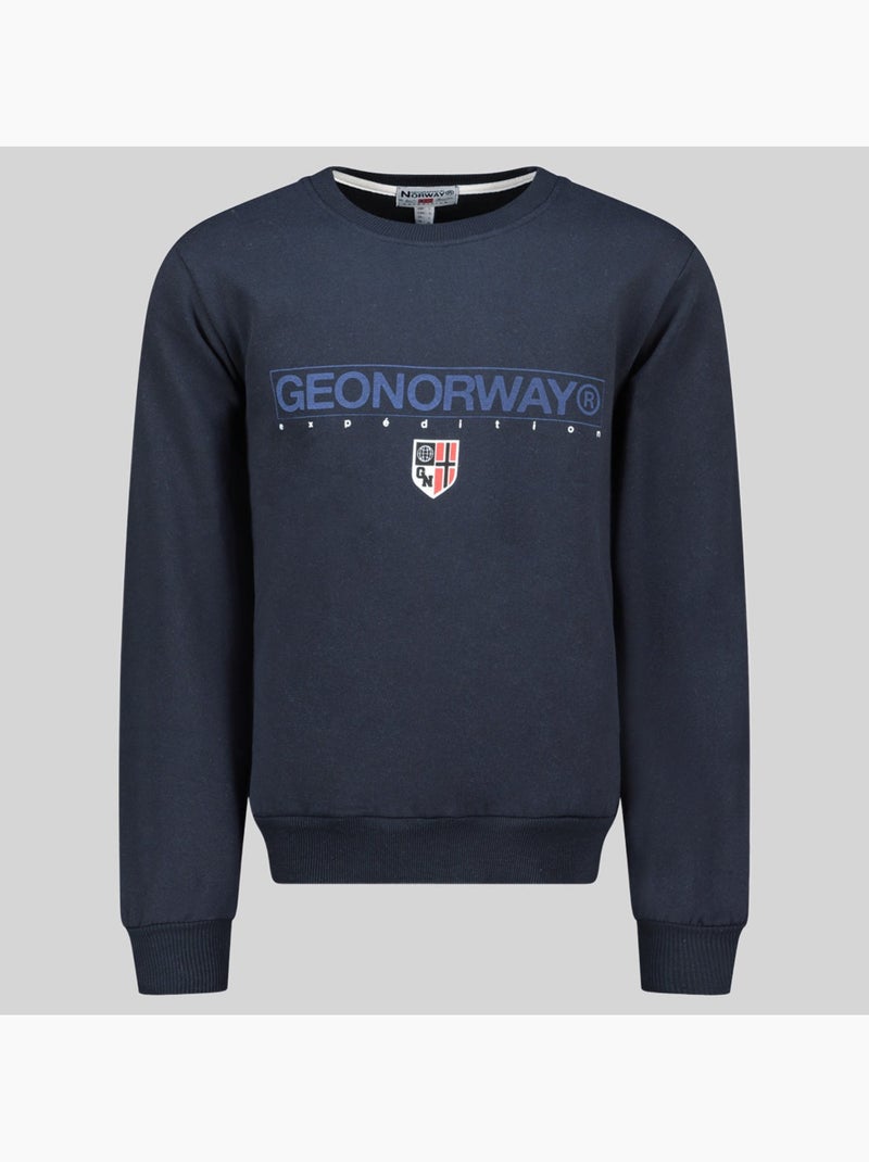 Sweat à capuche gotrun – geographical norway Bleu marine - Kiabi