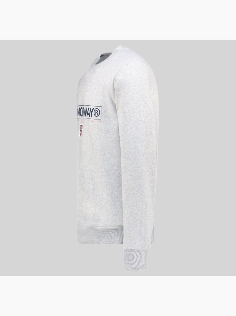 Sweat à capuche gotrun – geographical norway Gris clair - Kiabi