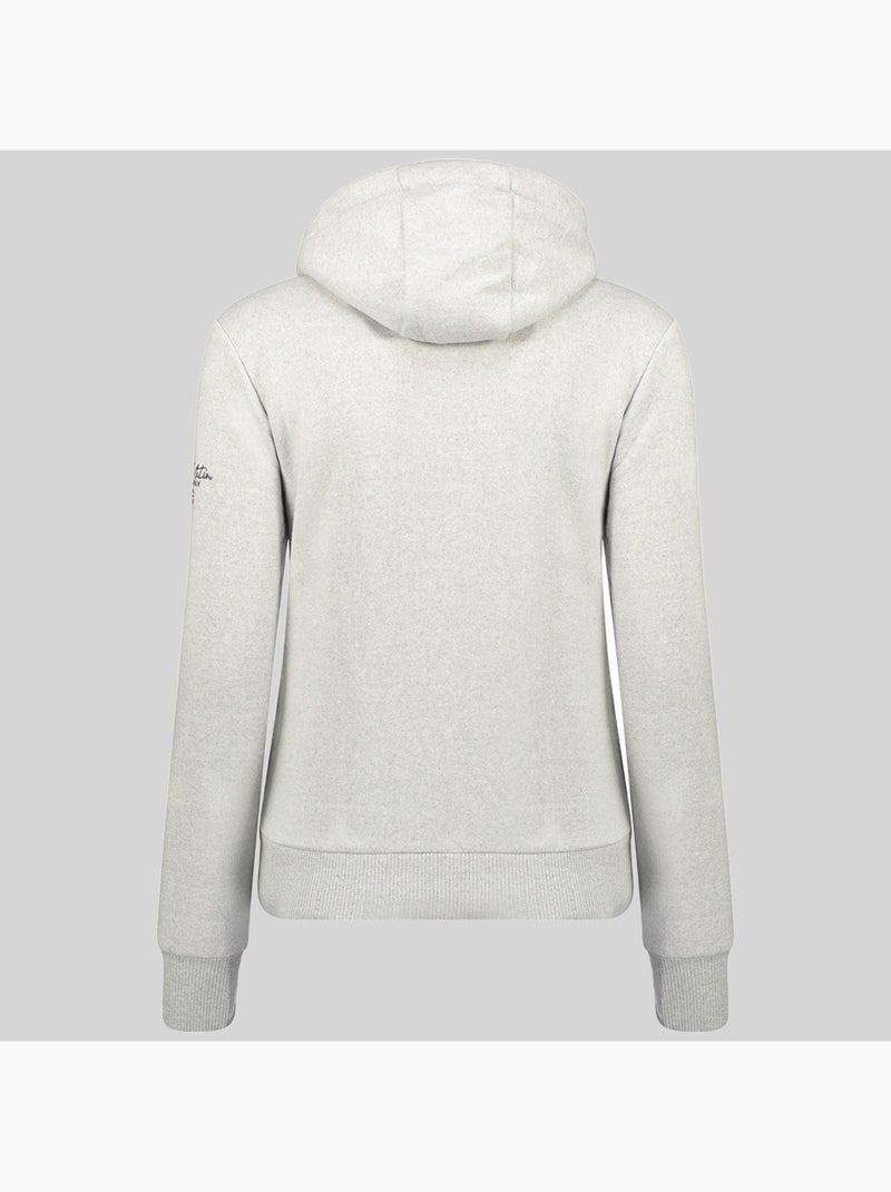 Sweat à capuche gpalm – geographical norway Gris clair - Kiabi