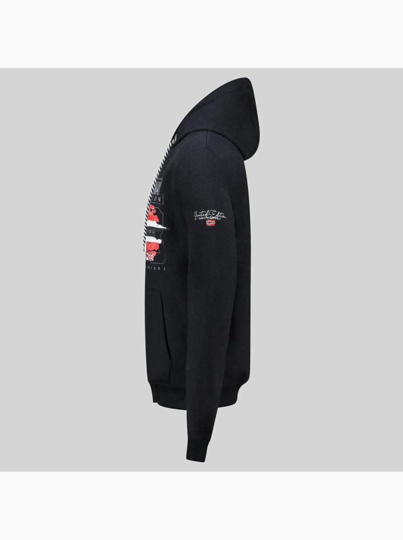 Sweat à capuche grusty – geographical norway Noir - Kiabi