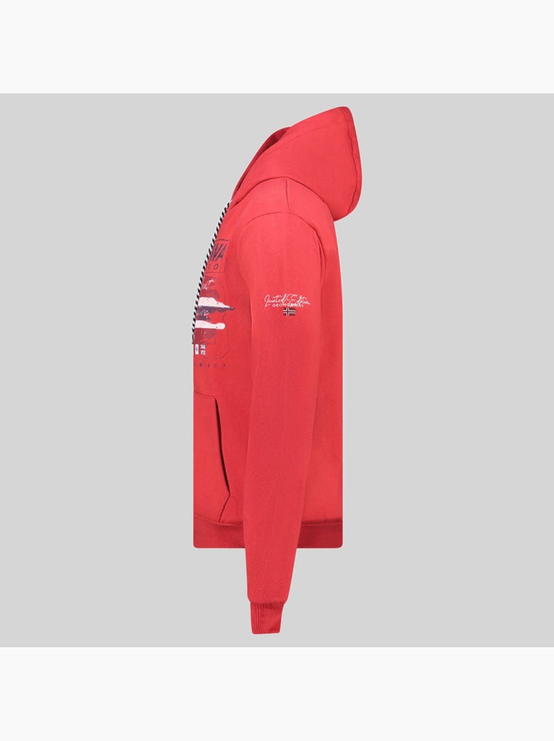 Sweat à capuche grusty – geographical norway Rouge - Kiabi