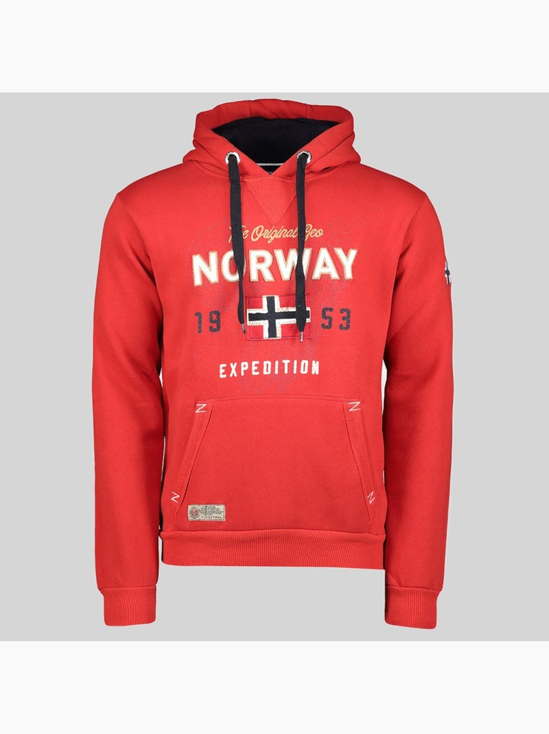 Sweat à capuche guitre – geographical norway Rouge - Kiabi