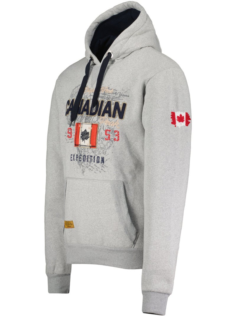 Sweat à capuche guitreak – canadian peak Gris clair - Kiabi