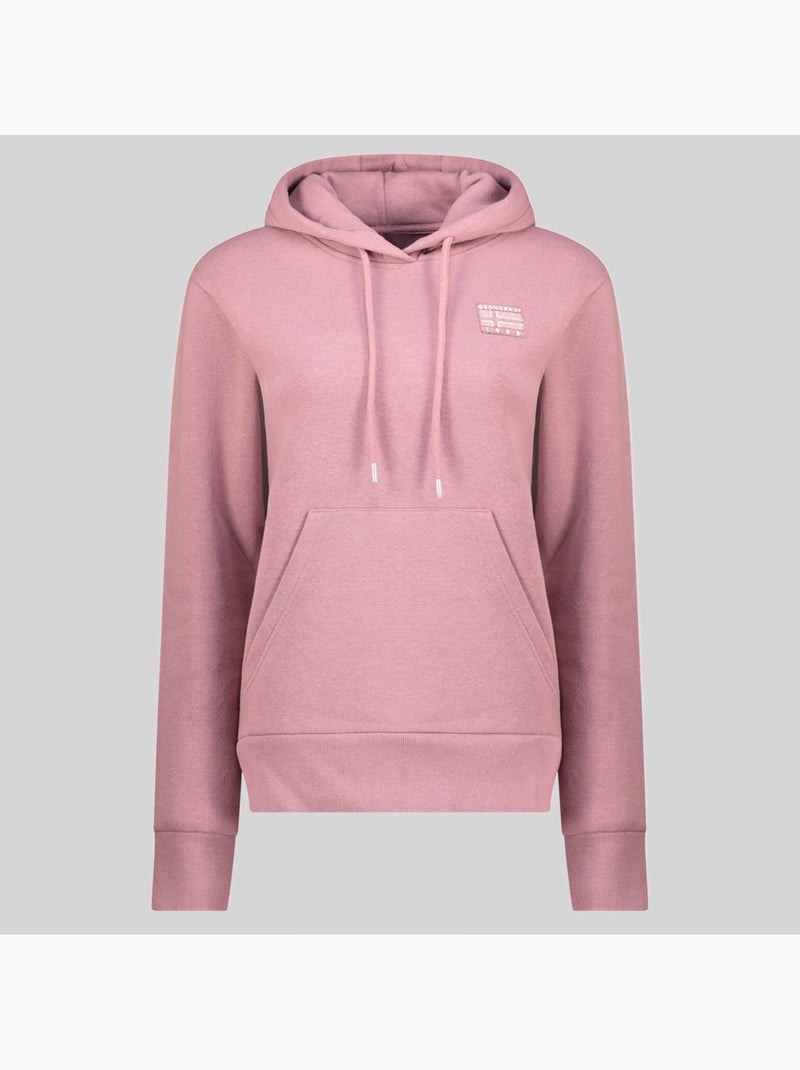 Sweat à capuche guni – geographical norway Rose poudré - Kiabi