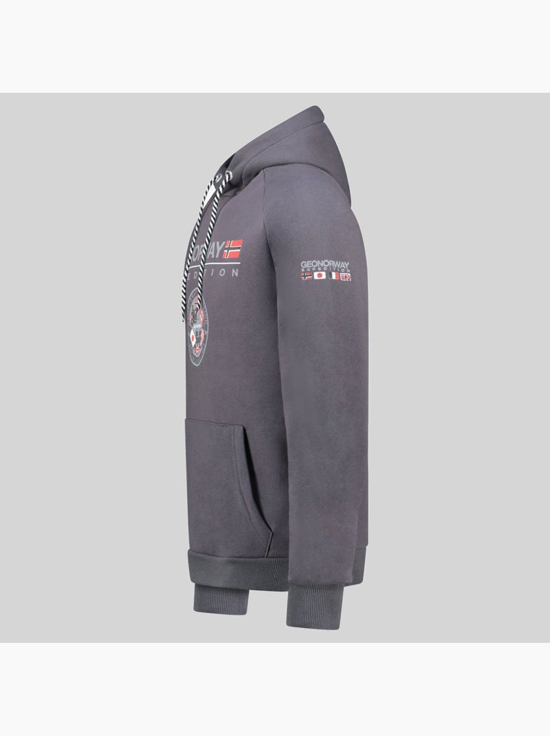 Sweat à capuche gvick – geographical norway Gris foncé - Kiabi