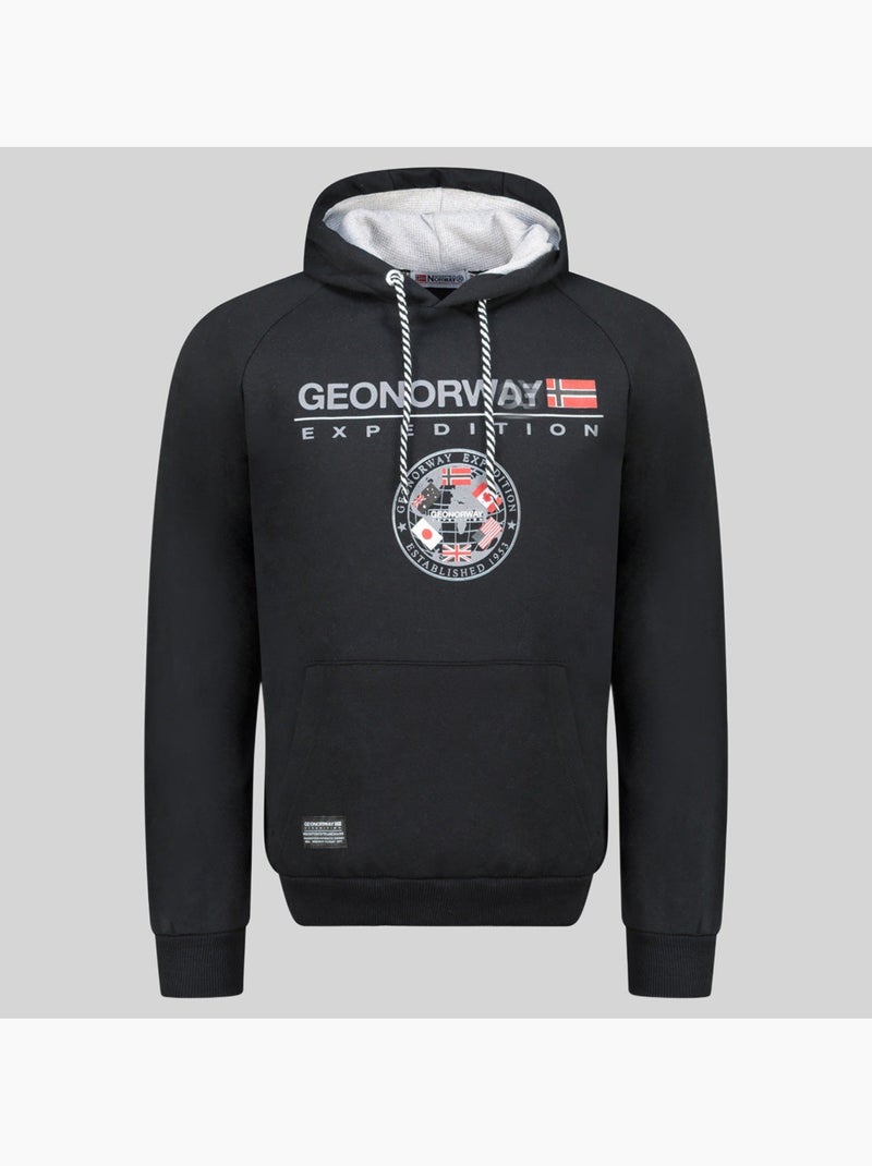 Sweat à capuche gvick – geographical norway Noir - Kiabi