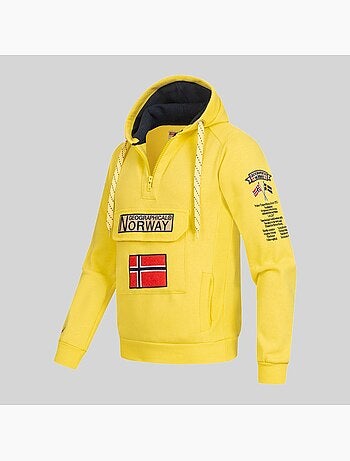 Sweat à capuche gymclass fluo – geographical norway