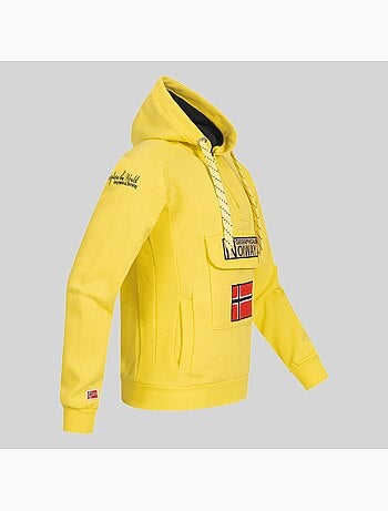 Sweat à capuche gymclass fluo – geographical norway