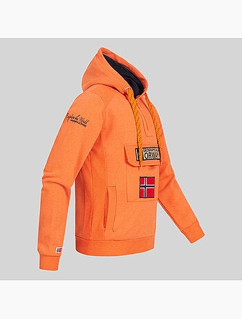 Sweat à capuche gymclass fluo – geographical norway