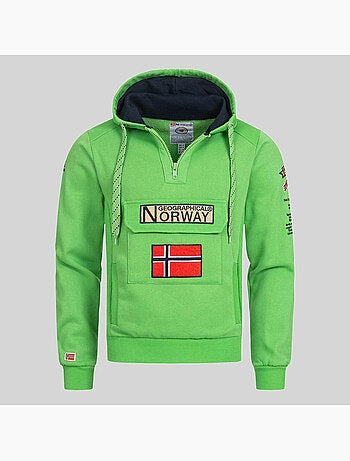 Sweat à capuche gymclass fluo – geographical norway