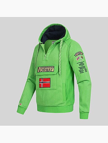 Sweat à capuche gymclass fluo – geographical norway