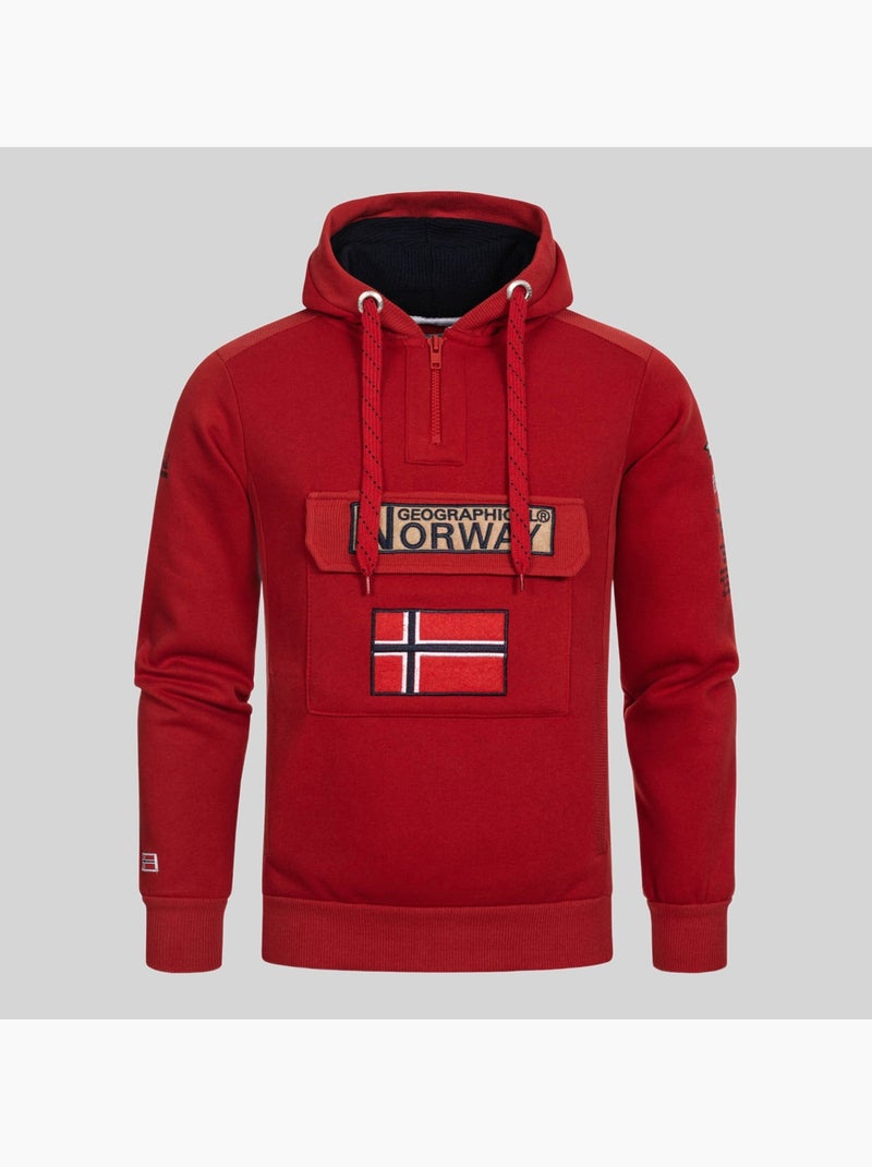 Sweat à capuche gymclass – geographical norway Bleu ciel - Kiabi