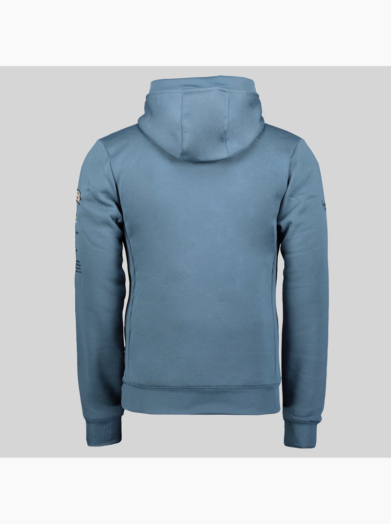 Sweat à capuche gymclass – geographical norway Bleu pétrole - Kiabi