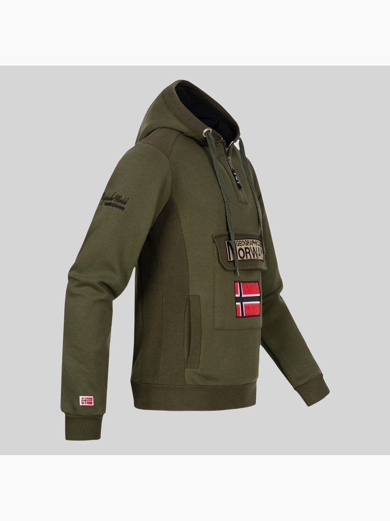 Sweat à capuche gymclass – geographical norway Bleu roi - Kiabi