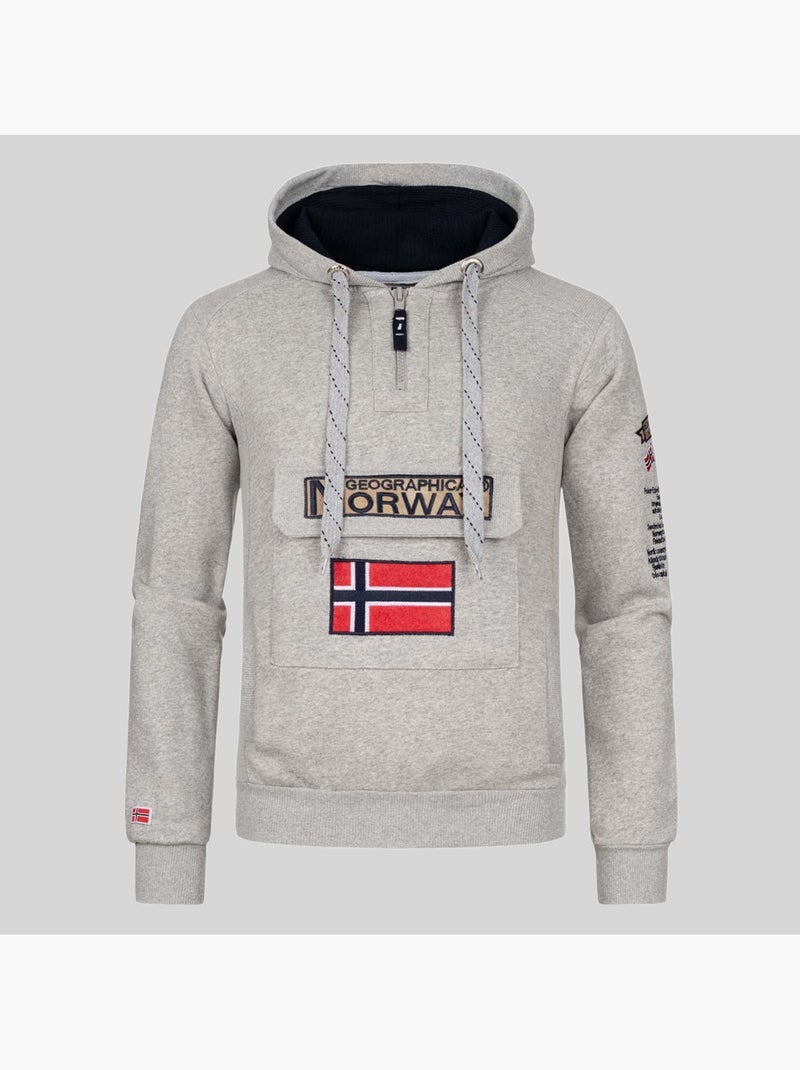 Sweat à capuche gymclass – geographical norway Bleu roi - Kiabi