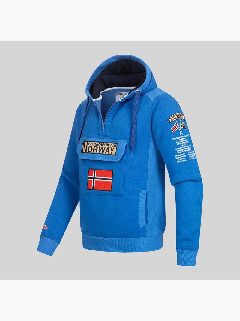 Sweat à capuche gymclass – geographical norway Bordeaux - Kiabi