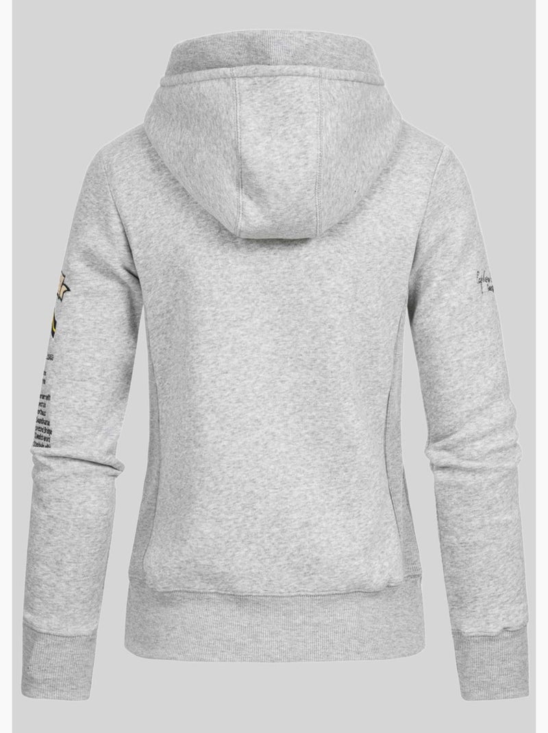 Sweat à capuche gymclass – geographical norway Gris clair - Kiabi