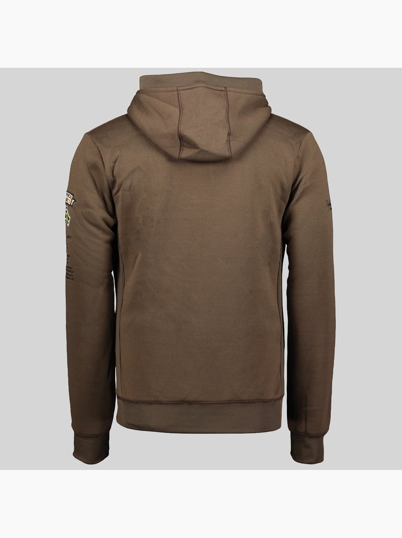 Sweat à capuche gymclass – geographical norway Marron - Kiabi