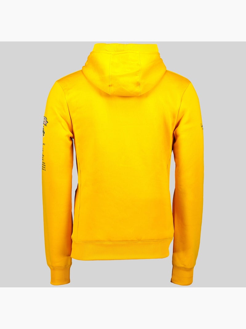 Sweat à capuche gymclass – geographical norway Moutarde - Kiabi