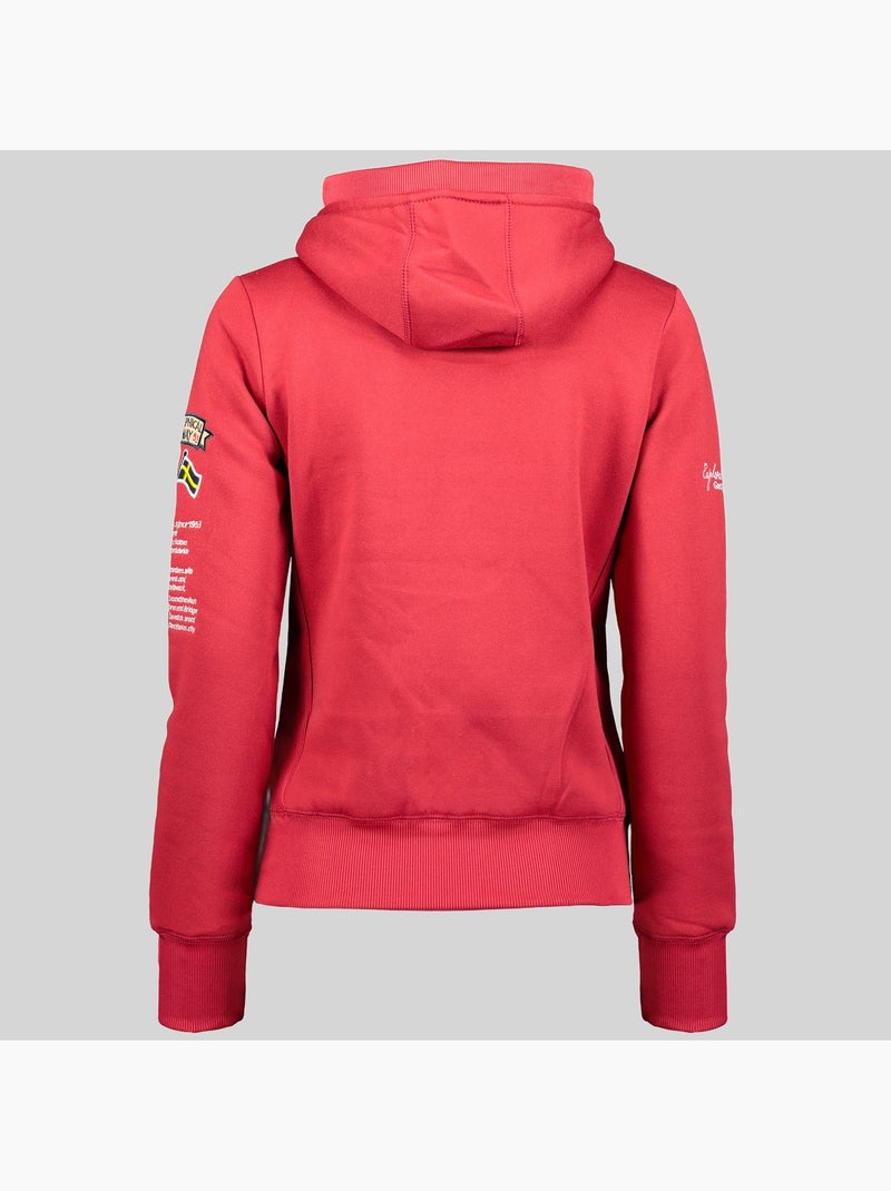 Sweat à capuche gymclass – geographical norway Rouge grenat - Kiabi
