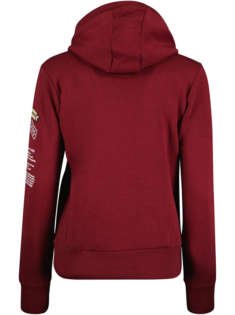 Sweat à capuche gyrelle – canadian peak Bordeaux - Kiabi