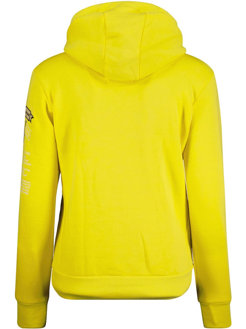 Sweat à capuche gyrelle – canadian peak Jaune fluo - Kiabi