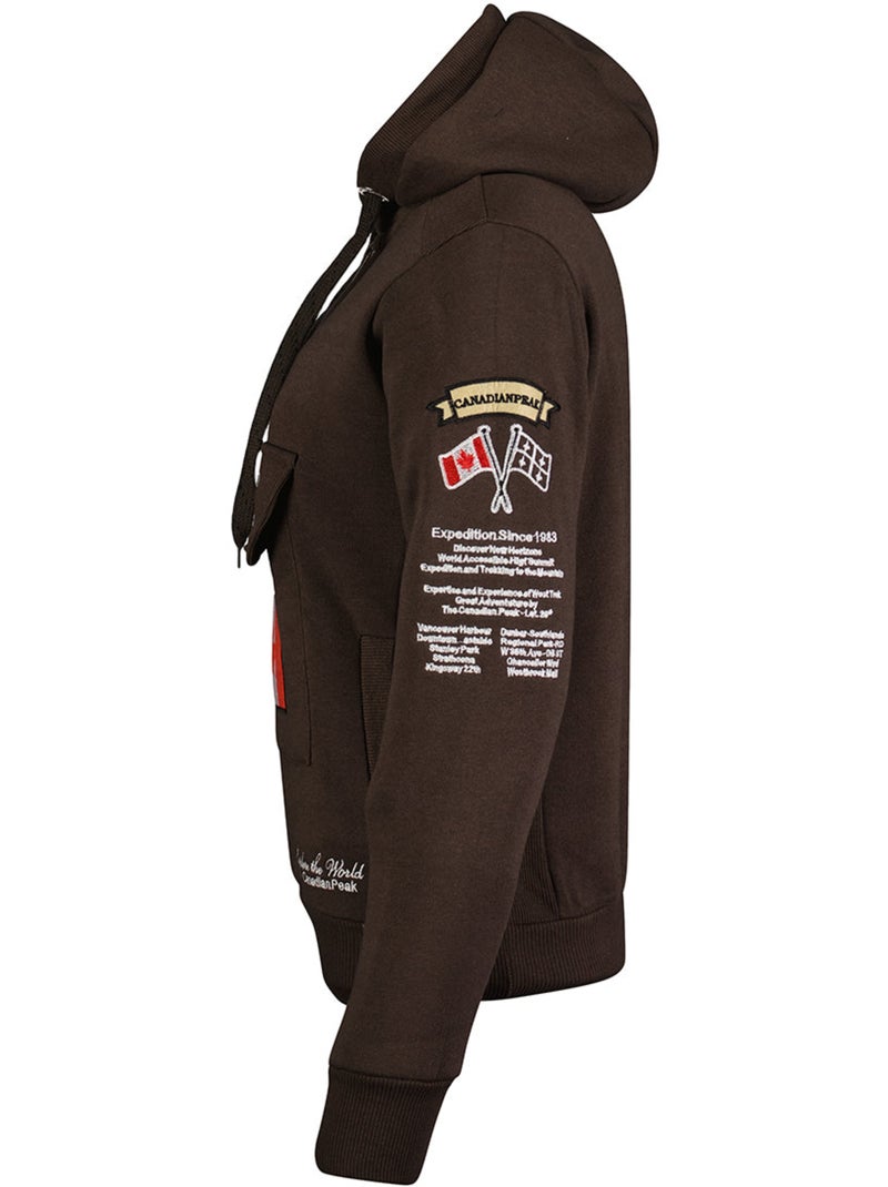 Sweat à capuche gyrelle – canadian peak Marron - Kiabi