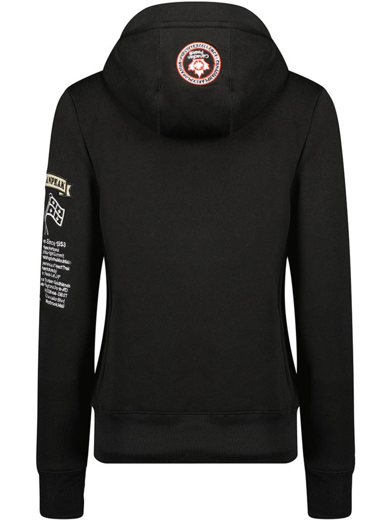 Sweat à capuche gyrelle – canadian peak Noir - Kiabi
