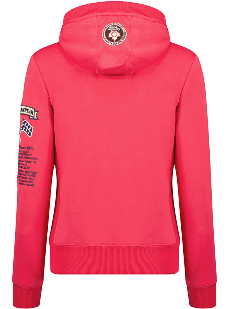 Sweat à capuche gyrelle – canadian peak Rose fluo - Kiabi