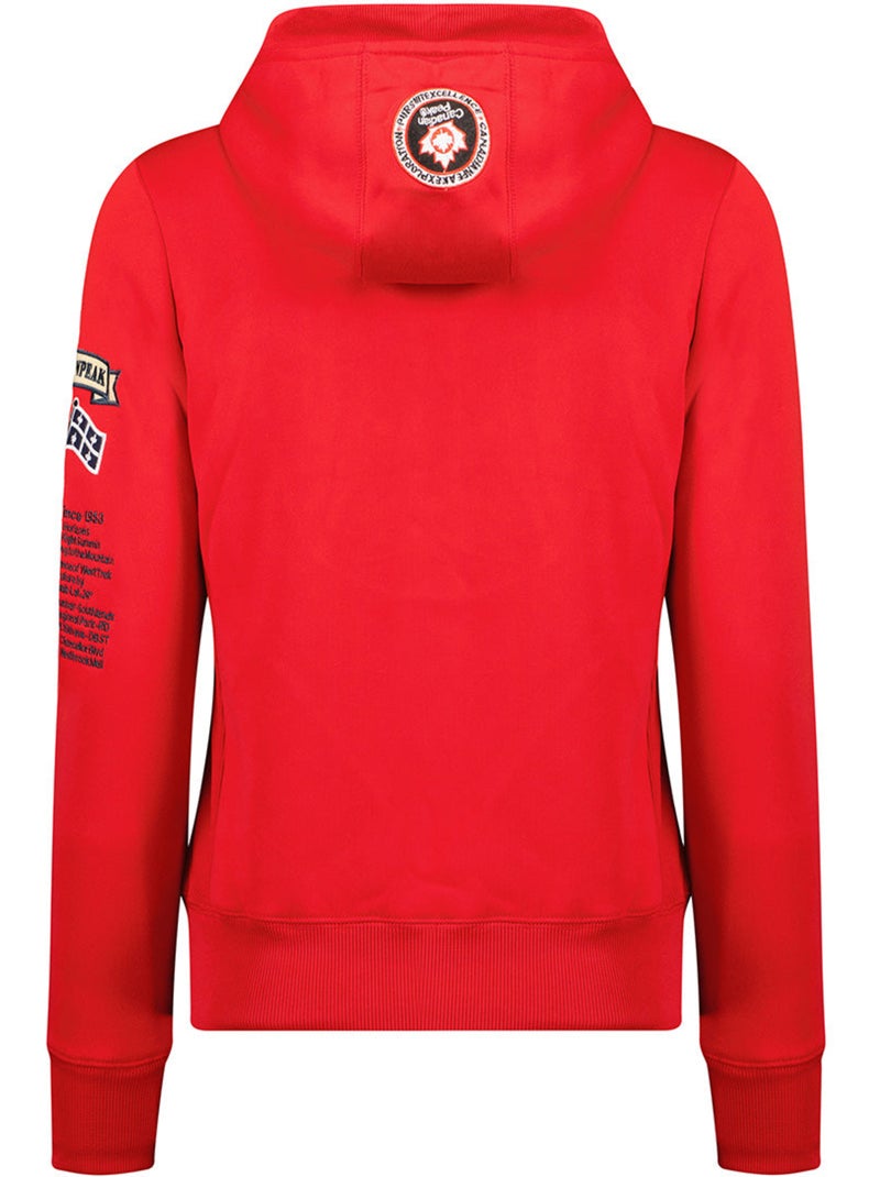 Sweat à capuche gyrelle – canadian peak Rouge - Kiabi