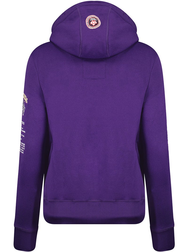 Sweat à capuche gyrelle – canadian peak Violet - Kiabi
