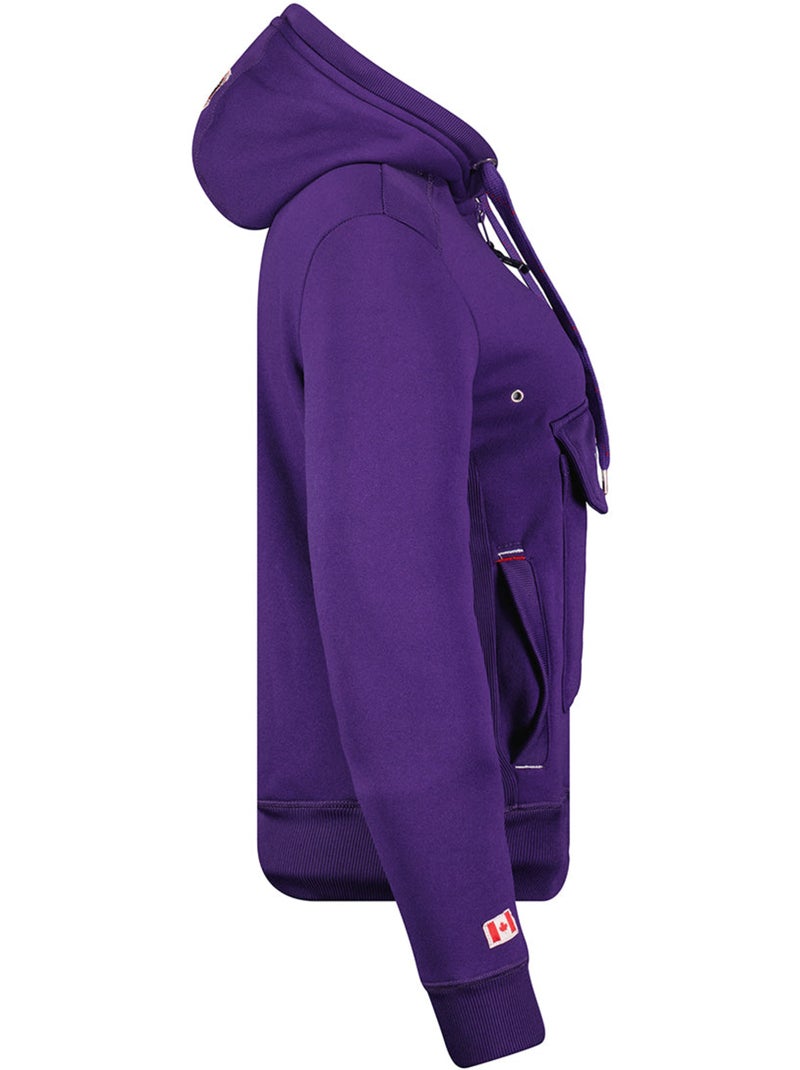 Sweat à capuche gyrelle – canadian peak Violet - Kiabi