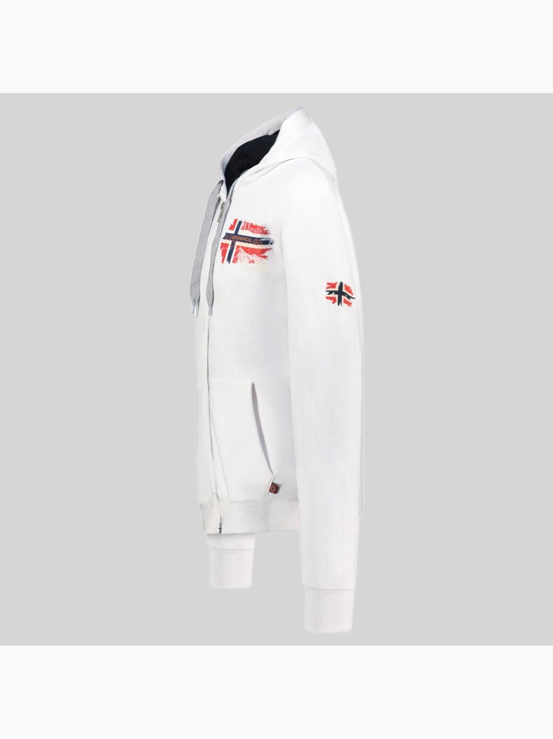Sweat à capuche gysuis – geographical norway Blanc - Kiabi