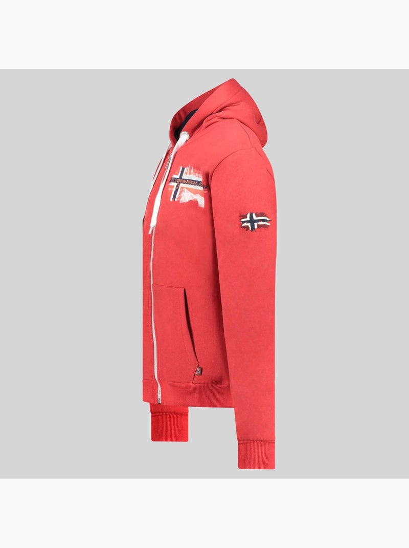 Sweat à capuche gysuis – geographical norway Rouge - Kiabi
