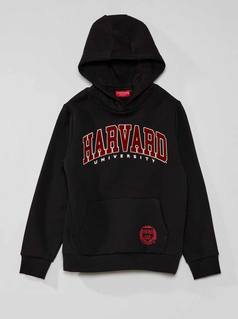 Sweat à capuche 'Harvard' noir - Kiabi